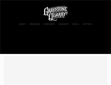 Tablet Screenshot of graystonequarry.com